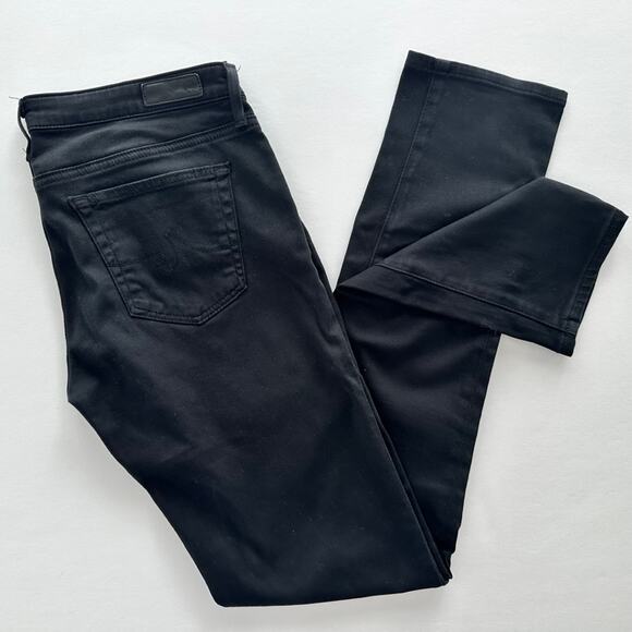 Ag Jeans The Stilt Cigarette Leg Black Size 27 Regular Stretch Skinny Mid Rise - Picture 2 of 9